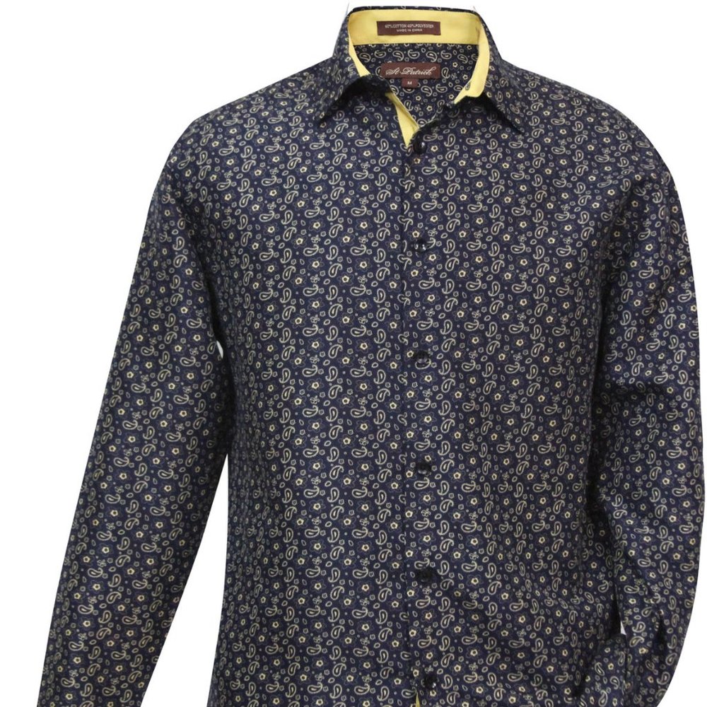 1X St. Patrick Navy Microfiber Long Sleeve Shirt XL - Picture 8 of 8